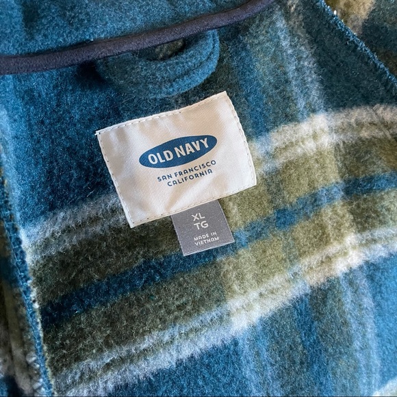 Old Navy Cardigan Green Patch Pockets Wool XL - Picture 8 of 8